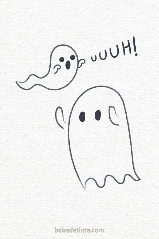 Dibujos para dibujar - fantasmas