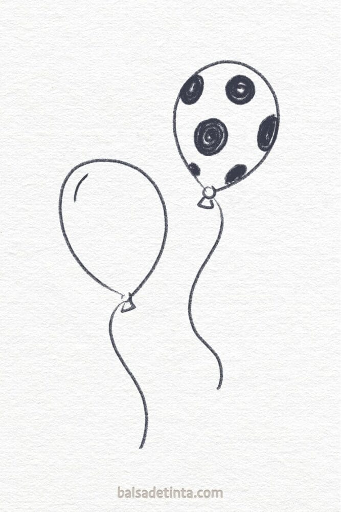 Dibujos para dibujar - globos