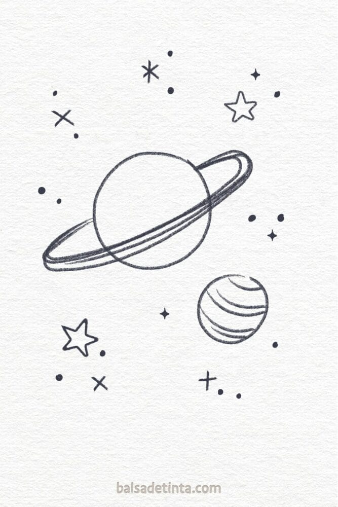 Dibujos para dibujar - planetas