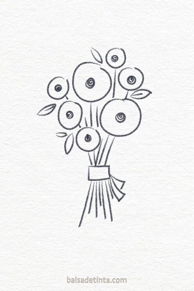 Drawings to draw - bouquet