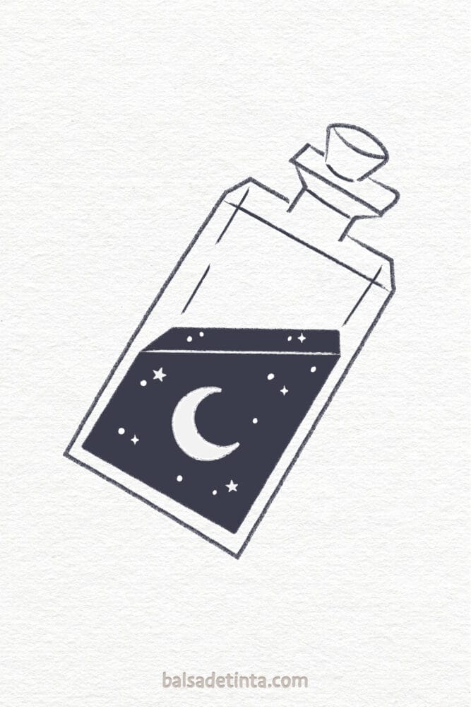 Aesthetic drawings to draw - night potion