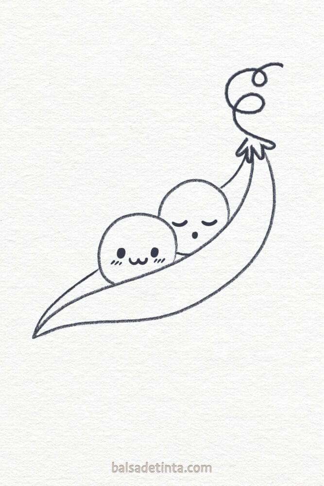 Cute drawings to draw - peas