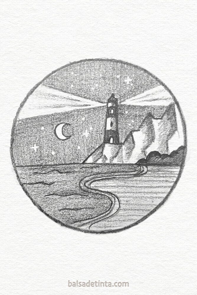 Pencil Drawings - Lighthouse