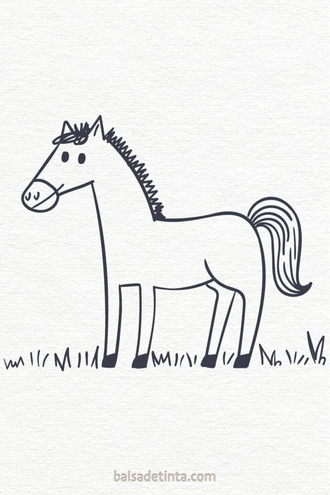 Dibujos de animales - caballo