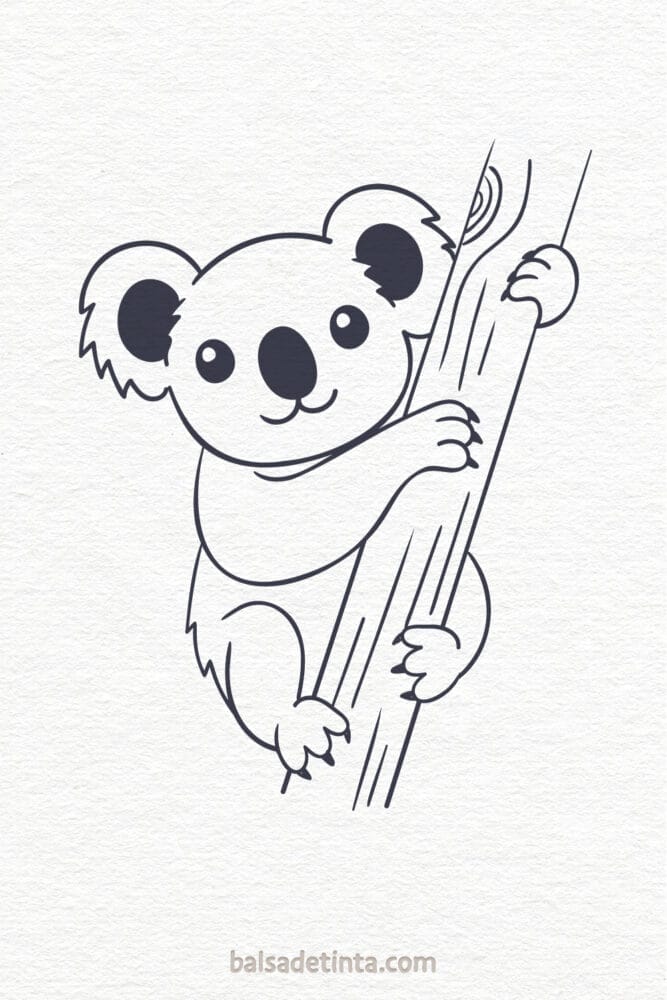 Dibujos de animales - koala