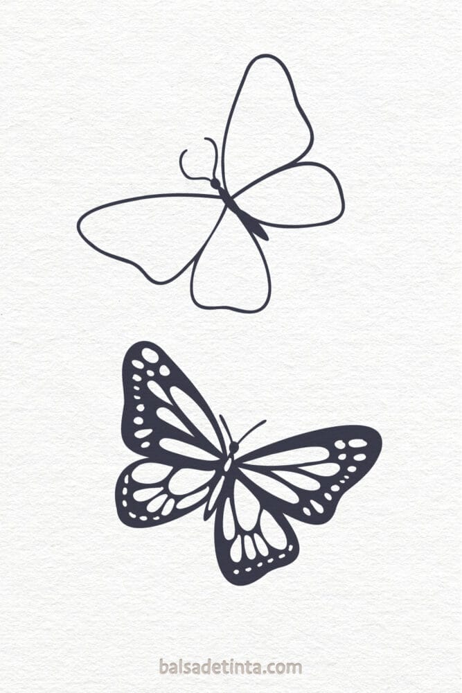 Dibujos de animales - mariposa