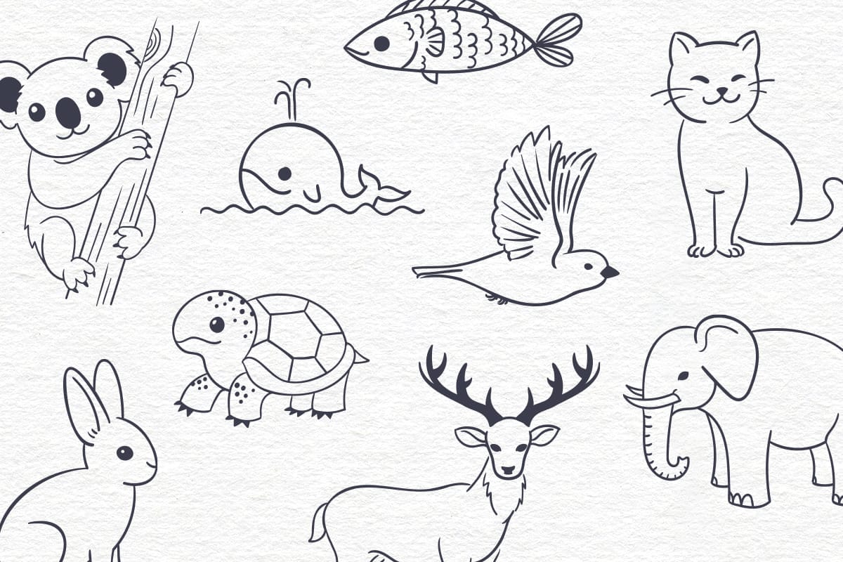 30 ideas de animales para dibujar