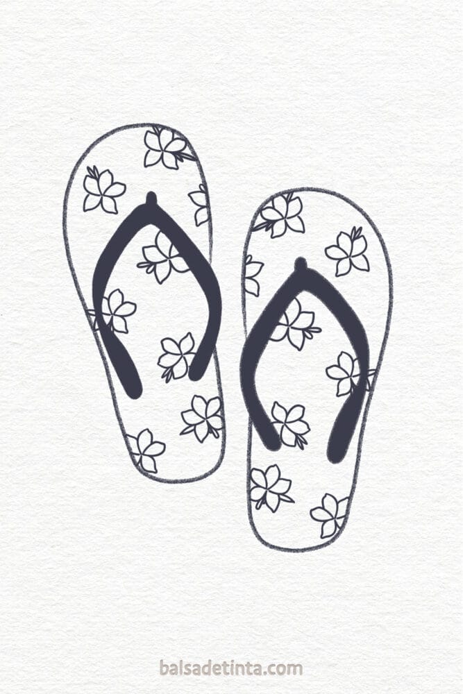 Summer Drawings - Flip-Flops