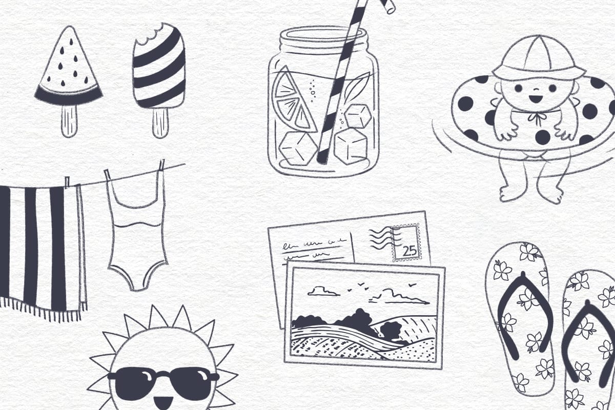 13 refreshing summer drawing ideas