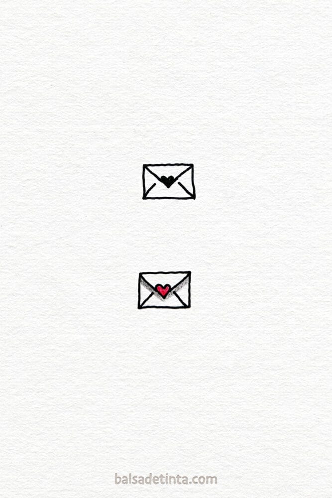 Small drawings - love letter