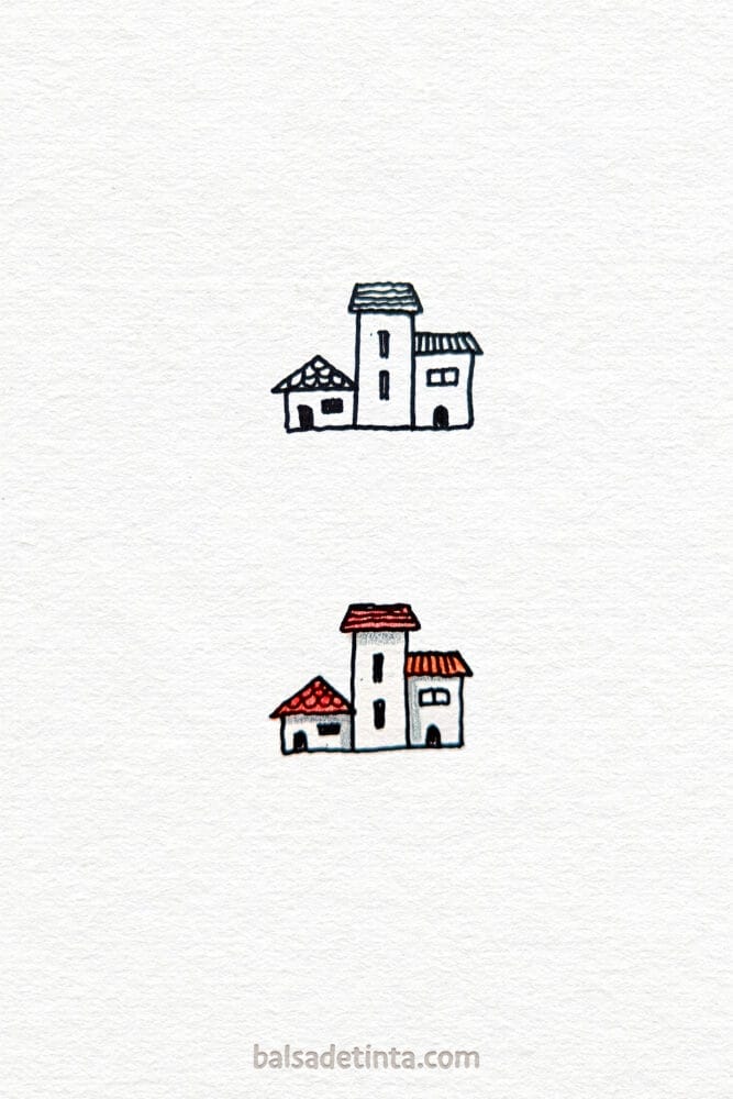 Small drawings - little houses