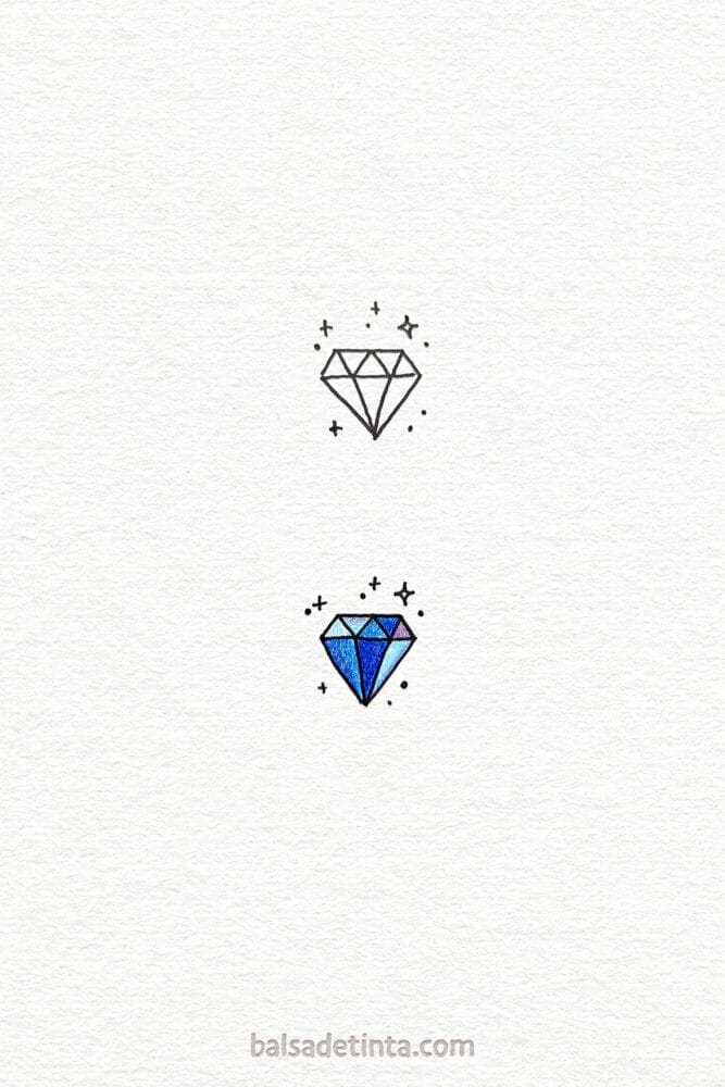 Small drawings - gemstone