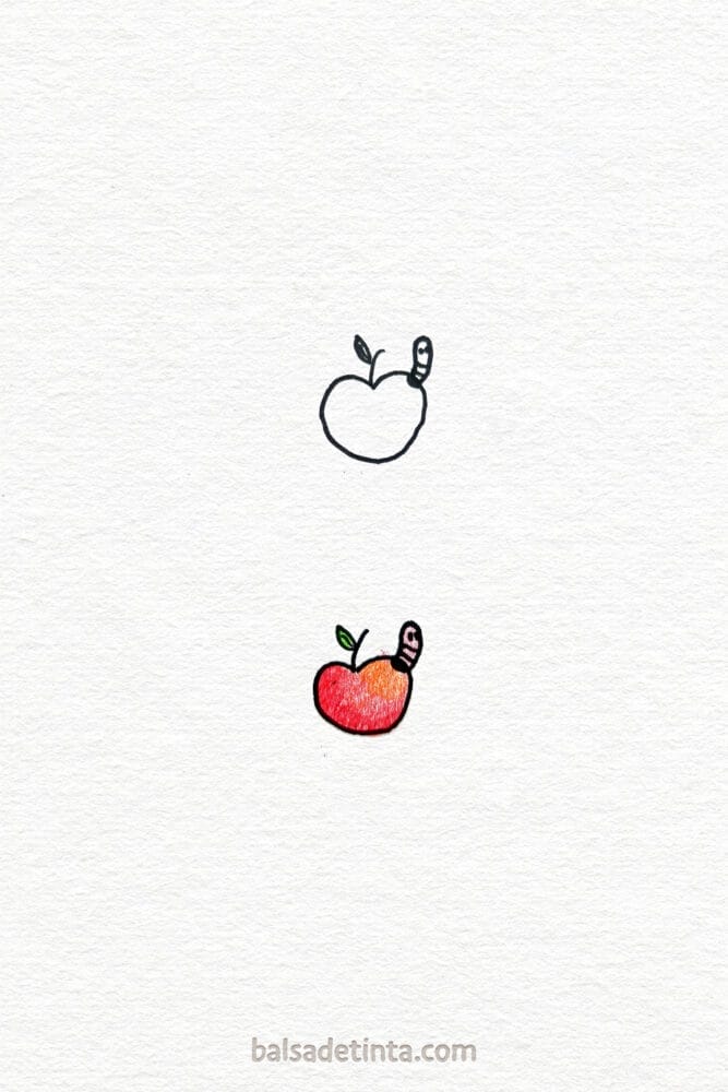 Small drawings - apple