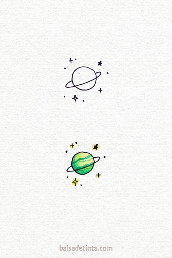 Small drawings - planet