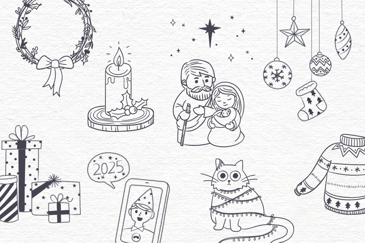 17 Christmas Drawings to Enjoy the Holidays Drawing