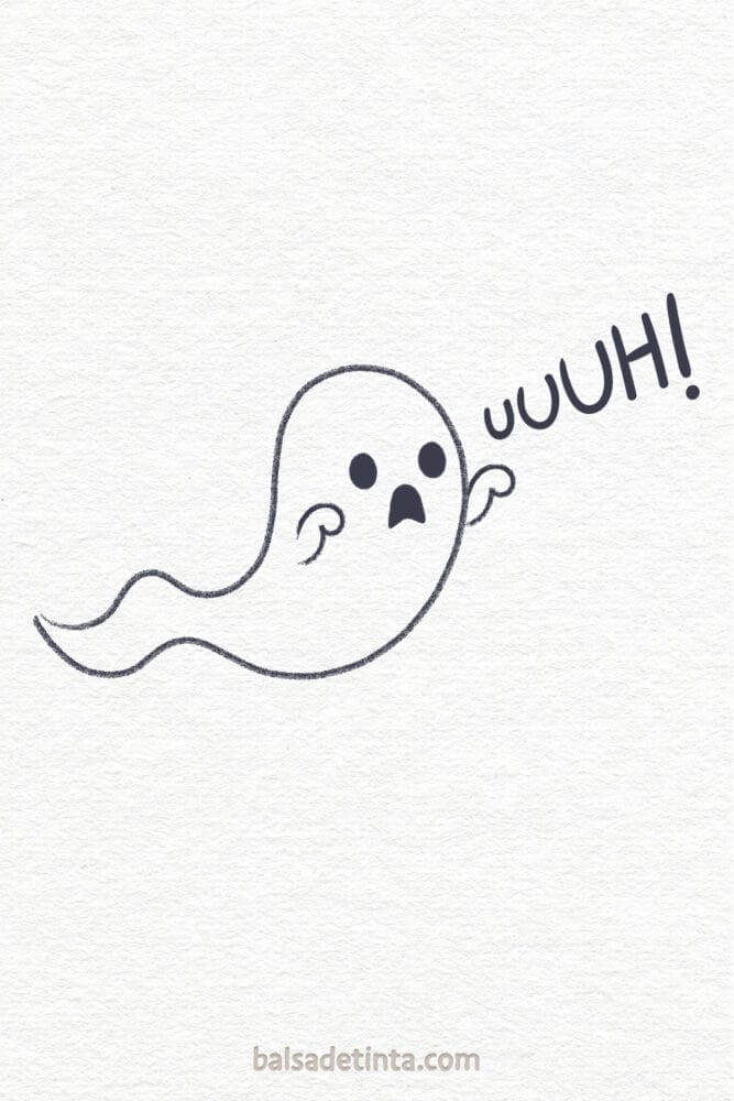 What to draw when you're bored: ghost