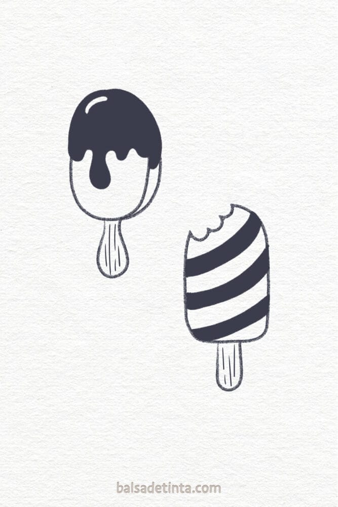 What to draw when you're bored: ice creams