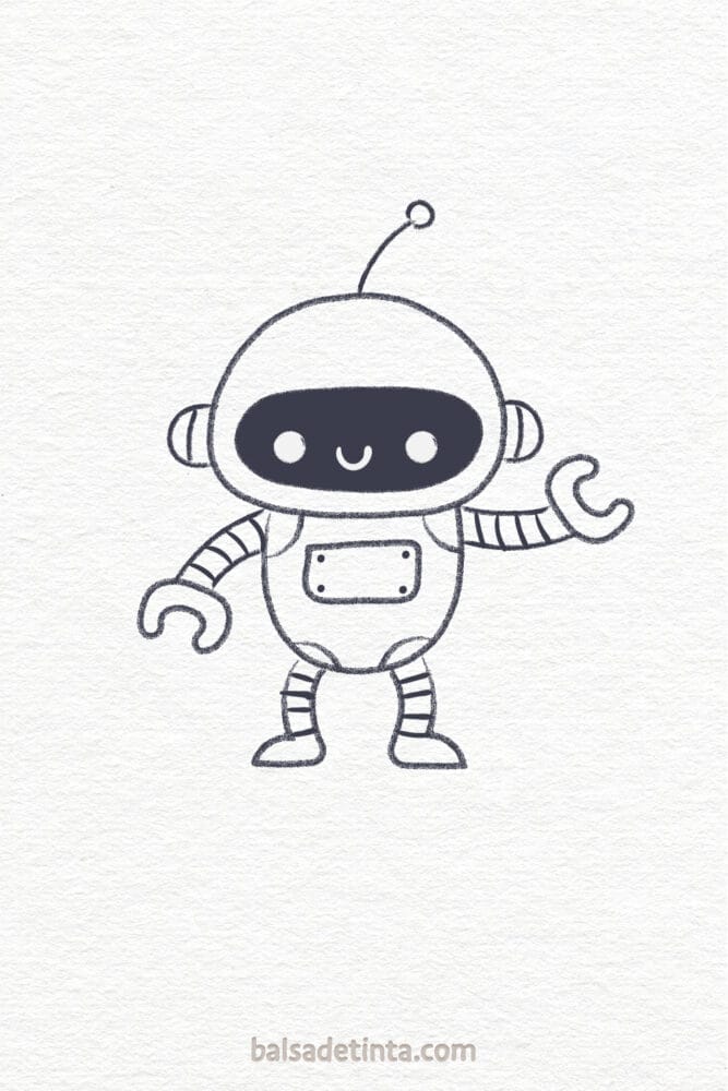 What to draw when you're bored: robot