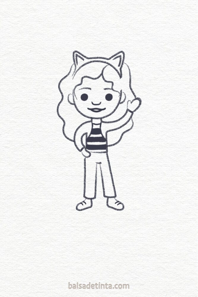 Easy cartoons to draw: Gabby Cats