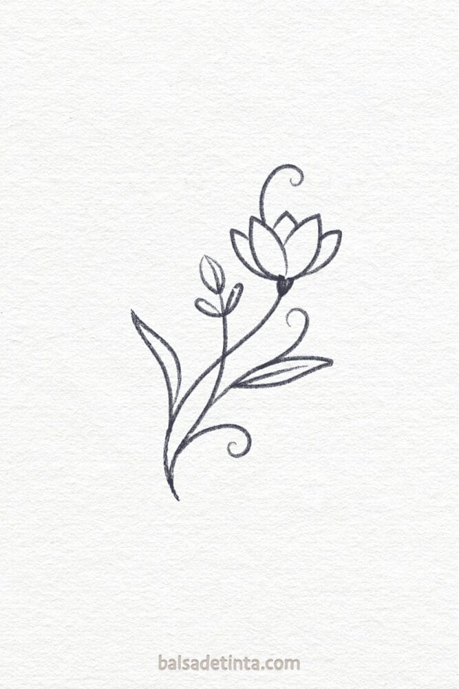 Imagen de tatuaje sencillo: arabesco