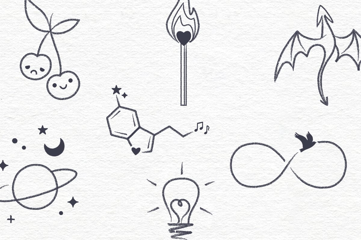 24 ideas de tatuajes minimalistas, dibuja el tuyo propio